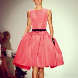 oscar de la renta pink dress